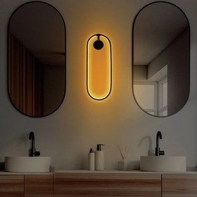 Aplică de perete neagră LED Can – Opviq lights
