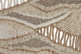 Tapiserie de perete țesută manual din lână și iută, 120×180 cm, „Wave"