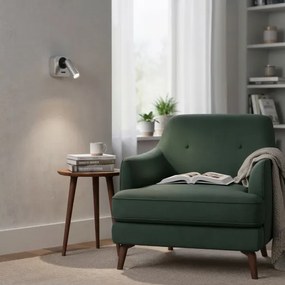 Spot LED de perete Ideal Lux BEAN LED/3W/230V CRI 90 crom lucios