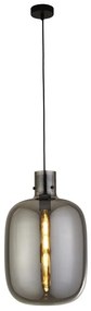 Lustra, Pendul design modern minimalist Barrel fumuriu