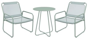 Outsunny Set Bistro pentru Exterior din 3 Piese, Masa și Scaune pentru Terasă cu Țesătură din Plasă, Design Elegant | Aosom Romania