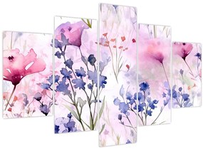 Tablou - Acuarelă pajiște (150x105 cm)