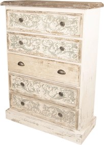 Comoda Vintage cu 5 sertare 85/36/120 cm