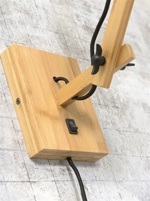 Aplica din bambus Bali orizontal S natur, 60cm