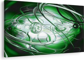 Tabloul abstract verde (90x60 cm)