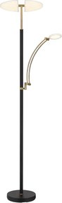Globo 58909B - Lampă LED dimmabilă de podea TIRANA 40W/230V + 5,5W, neagră