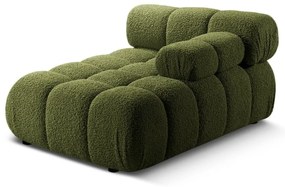 Modul pentru canapea modulară verde cu tapițerie din țesătură bouclé (cu colț pe partea dreaptă) Bellis – Micadoni Home