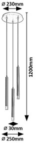 Lustra suspendata stil minimalist Ramira 3L aurie