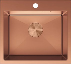 Mexen Solix chiuvetă din oțel inoxidabil cu 1 cuvă 500 x 450 mm, cupru - 6402501000-65