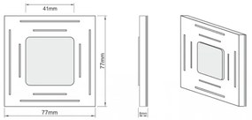 LDST SP-01-SS-BC8 - Iluminat scară SPACE 8xLED/1,2W/230V