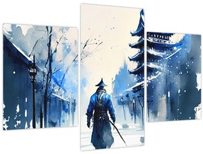 Tablou - Samurai, aquarel (90x60 cm)