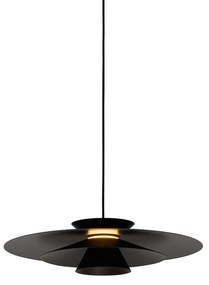 Lampă pendant de design neagră incluzând LED cu dimmer în 3 trepte - Pauline