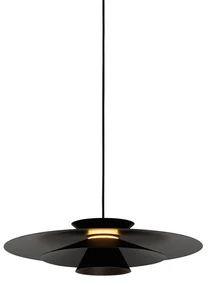 Lampă pendant de design neagră incluzând LED cu dimmer în 3 trepte - Pauline