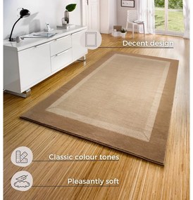 Covor Hanse Home Basic, 200x290 cm, maro-bej