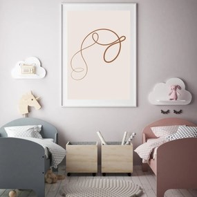 Poster - Abstracție cu linii (A4)