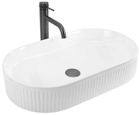 REA-U6526 - Lavoar pentru montaj pe blat VANDA 34x60 cm, ceramică, alb lucios
