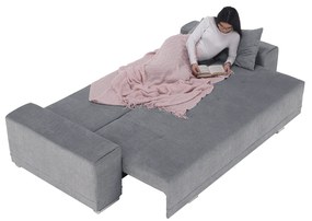 Canapea extensibilă, gri deschis, KEVAN BIG SOFA