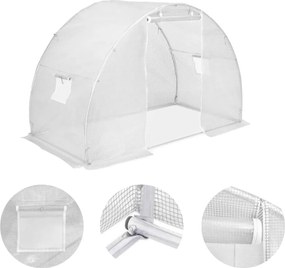 vidaXL Seră, 4,5 m², 300 x 150 x 200 cm