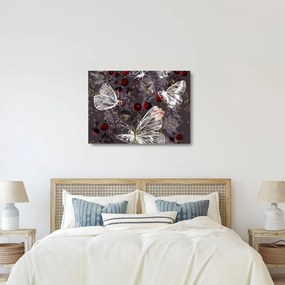 Tablou pe sticlă - Fluture (70x50 cm)