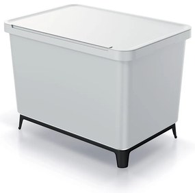 Coș de gunoi, 2 x 23 l, gri deschis