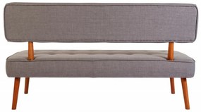 Canapea 2 Locuri, Lemn Solid, Westwood Loveseat, Gri