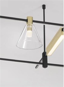 Accesoriu, Corp de iluminat pentru sistemul magnetic PUZZLE si GRAMMI, COCKTAIL alama satinata