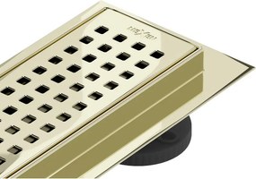 Mexen Flat 360° M08 scurgere liniară rotativă 90 cm, aurie - 1525090-40
