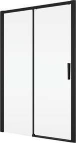 Usa dus glisanta 130 cm, grosime sticla 6 mm, tratament anticalcar, profil negru mat, Ronal Divera