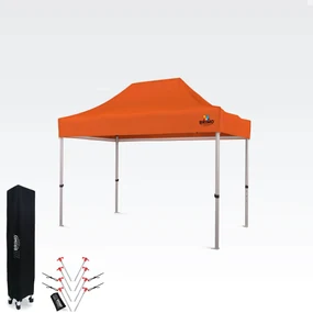 Cort pavilion pliabil 2x3m - fara 3 pereti - Portocaliu