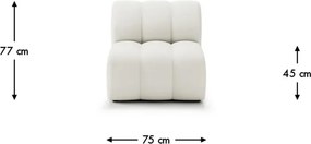 Fotoliu lemn masiv Bummel, 75 × 97 × 77 cm