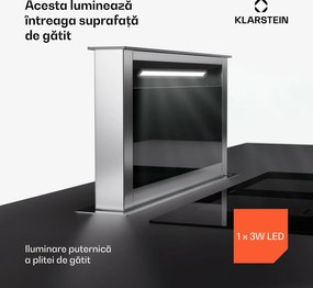 Klarstein Royal Flush Eco Slim 60, hotă, 60 cm, 650 m³/h, EEK A