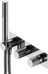 Baterie cada - dus incastrata Omnires Contour cu corp ingropat si set de dus