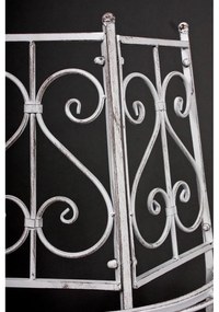 Bancă de grădină albă din metal Varda – Garden Pleasure