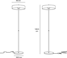 Lampadar, Lampa de podea din alama Elegant Design