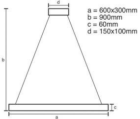 Lustră LED dimabilă pe cablu LED/80W/230V 3000-6500K + telecomandă