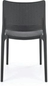 Scaun K514, negru, polipropilena, 42x55x79 cm