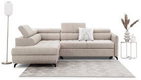 Canapea extensibilă colț stânga Elarias L - șenil bej Perfect Harmony 07