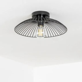 Brilagi - Lustră aplicată LED CERIA WIRE, 1xE27/40W/230V, Ø 26 cm, negru