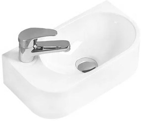Mexen Viera chiuvetă blat dreapta 40 x 21 cm, Albă -21274000R