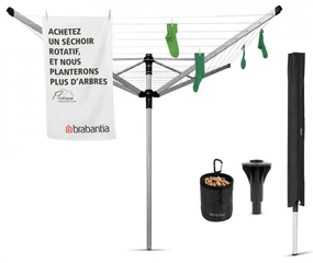 Outdoor Brabantia Lift-O-Matic Advance 50m, ancora pentru beton, carcasa, geanta clip 90300253