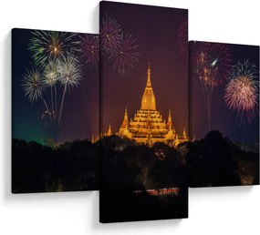 Tablou cu artificii în Asia (90x60 cm)