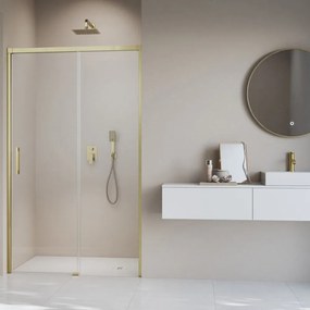 Usa de nisa culisanta Radaway Idea DWJ 110 cm sticla 6 mm finisaj auriu periat-transparent deschidere dreapta