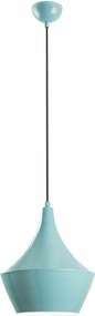 Lustra TOM, turcoaz, metal, 23x37-130 cm