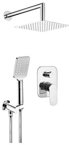 Deante NAC_09LP - Set de duș ALPINIA cu baterie incastrată, crom lucios