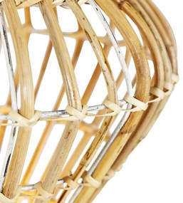 Lampă de podea rustică cu trepied din bambus alb - Canna Diamond