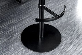 Scaun de bar pivotant Big George, microfibra/ piele coniac