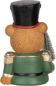 Figurină decorativă urs din ceramică, 25x25x38 cm, „Gustave”
