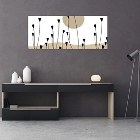 Tablou - Pajiște grafică N⁰2 (120x50 cm)