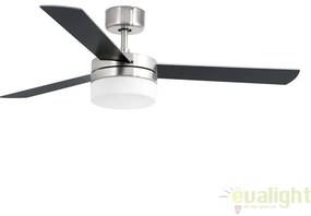 Lustra cu ventilator si telecomanda PANAY nichel 33608