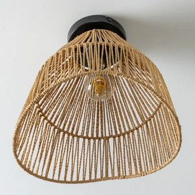 Brilagi - Lustra aplicată LED CERIA BOHO, 1xE27/40W/230V, Ø 30 cm, maro